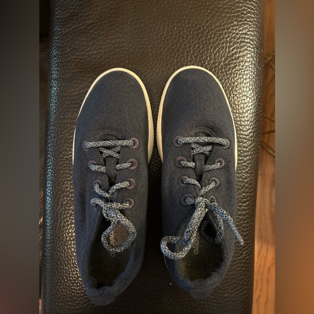 Allbirds Women’s Wool WR Navy Running‎ Shoes Size 9 - Picture 5 of 8